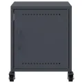 Tables de chevet 2 pcs anthracite 36x39x43,5 cm acier