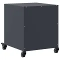 Tables de chevet 2 pcs anthracite 36x39x43,5 cm acier