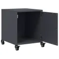 Tables de chevet 2 pcs anthracite 36x39x43,5 cm acier