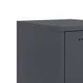 Tables de chevet 2 pcs anthracite 36x39x43,5 cm acier
