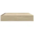 Cadre de lit sans matelas chêne sonoma 180x200 cm