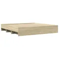 Cadre de lit sans matelas chêne sonoma 180x200 cm