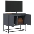 Meuble TV anthracite 68,5x39x60,5 cm acier