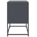 Meuble TV anthracite 68,5x39x60,5 cm acier