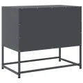 Meuble TV anthracite 68,5x39x60,5 cm acier