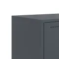 Meuble TV anthracite 68,5x39x60,5 cm acier