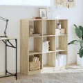 Bibliothèque chêne sonoma 102x32x108 cm bois d'ingénierie