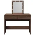 Coiffeuse avec LED chêne marron 100x40x130 cm