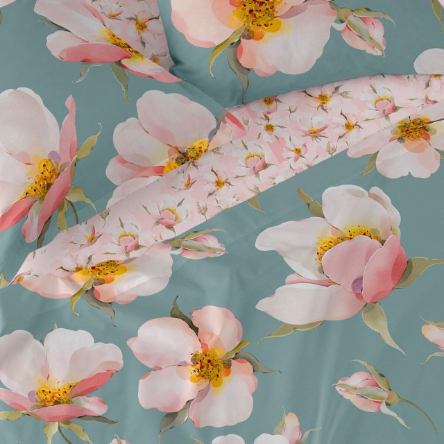 Bovenblad HappyFriday Spring blossom Multicolour 180 x 270 cm