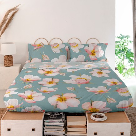 Drap HappyFriday Spring blossom Multicouleur 210 x 270 cm 2