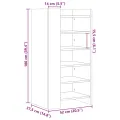 Armoire à chaussures sonoma gris 52x37,5x100 cm