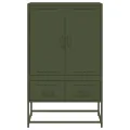 Buffet haut vert olive 68x39 x111,5 cm acier