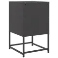 Table de chevet noir 36x39x60,5 cm acier