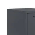 Table de chevet anthracite 36x39x78 cm acier