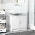 Armoire de lavabo blanc 63x29x55 cm bois d'ingénierie