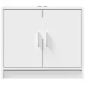 Armoire de lavabo blanc 63x29x55 cm bois d'ingénierie