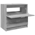 Meuble d'évier sonoma gris 59x37x59 cm bois d'ingénierie
