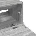 Meuble d'évier sonoma gris 59x37x59 cm bois d'ingénierie