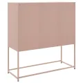 Buffet haut rose 100,5x39x107 cm acier