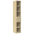 Buffet haut chêne sonoma 30x42,5x185 cm bois d'ingénierie