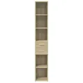 Buffet haut chêne sonoma 30x42,5x185 cm bois d'ingénierie