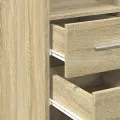 Buffet haut chêne sonoma 30x42,5x185 cm bois d'ingénierie
