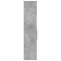 Buffet haut gris béton 50x42,5x185 cm bois d'ingénierie