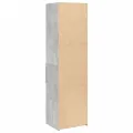 Buffet haut gris béton 50x42,5x185 cm bois d'ingénierie