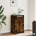 Buffet chêne fumé 45x35x75 cm bois d'ingénierie