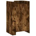 Buffet chêne fumé 45x35x75 cm bois d'ingénierie