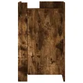 Buffet chêne fumé 45x35x75 cm bois d'ingénierie