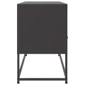 Meuble TV noir 100,5x39x60,5 cm acier