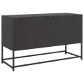 Meuble TV noir 100,5x39x60,5 cm acier