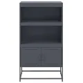 Buffet haut anthracite 68,5x38,5x123,5 cm acier