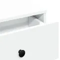 Table basse blanc 60x45x31 cm bois d'ingénierie