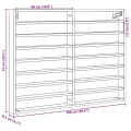 Armoire à vitrine sonoma gris 100x8,5x75 cm bois d'ingénierie