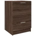 Meuble d'évier chêne marron 40x37x59 cm bois d'ingénierie