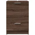 Meuble d'évier chêne marron 40x37x59 cm bois d'ingénierie