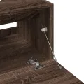 Meuble d'évier chêne marron 40x37x59 cm bois d'ingénierie
