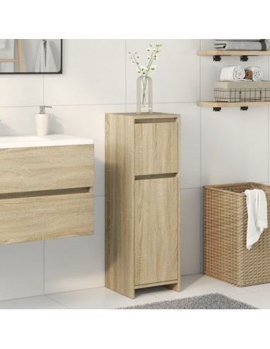 Armoire de salle de bain Chêne sonoma 30x30x95 cm Aggloméré