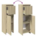 Armoire de salle de bain Chêne sonoma 30x30x95 cm Aggloméré