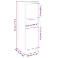 Armoire de salle de bain Chêne sonoma 30x30x95 cm Aggloméré
