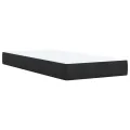 cadre de lit avec matelas Noir 100x200 cm Velours