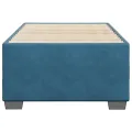 Cadre de lit sans matelas bleu 90x200 cm velours