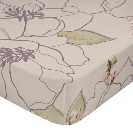 Lenzuolo con angoli aderenti HappyFriday White peonies Multicolore 180