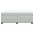 cadre de lit et matelas gris clair 120x190cm velours