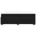 cadre de lit avec matelas Noir 140x190 cm Velours