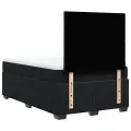 cadre de lit avec matelas noir 120x190 cm velours