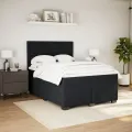 cadre de lit avec matelas Noir 140x190 cm Velours