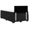 cadre de lit avec matelas noir 120x190 cm velours